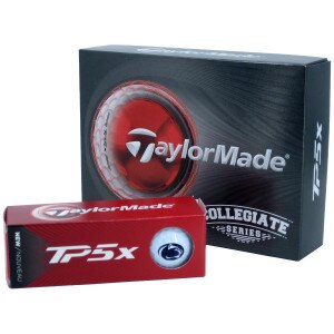 TaylorMade TP5x Golf Balls with Penn State Athletic Logo on back 12pk